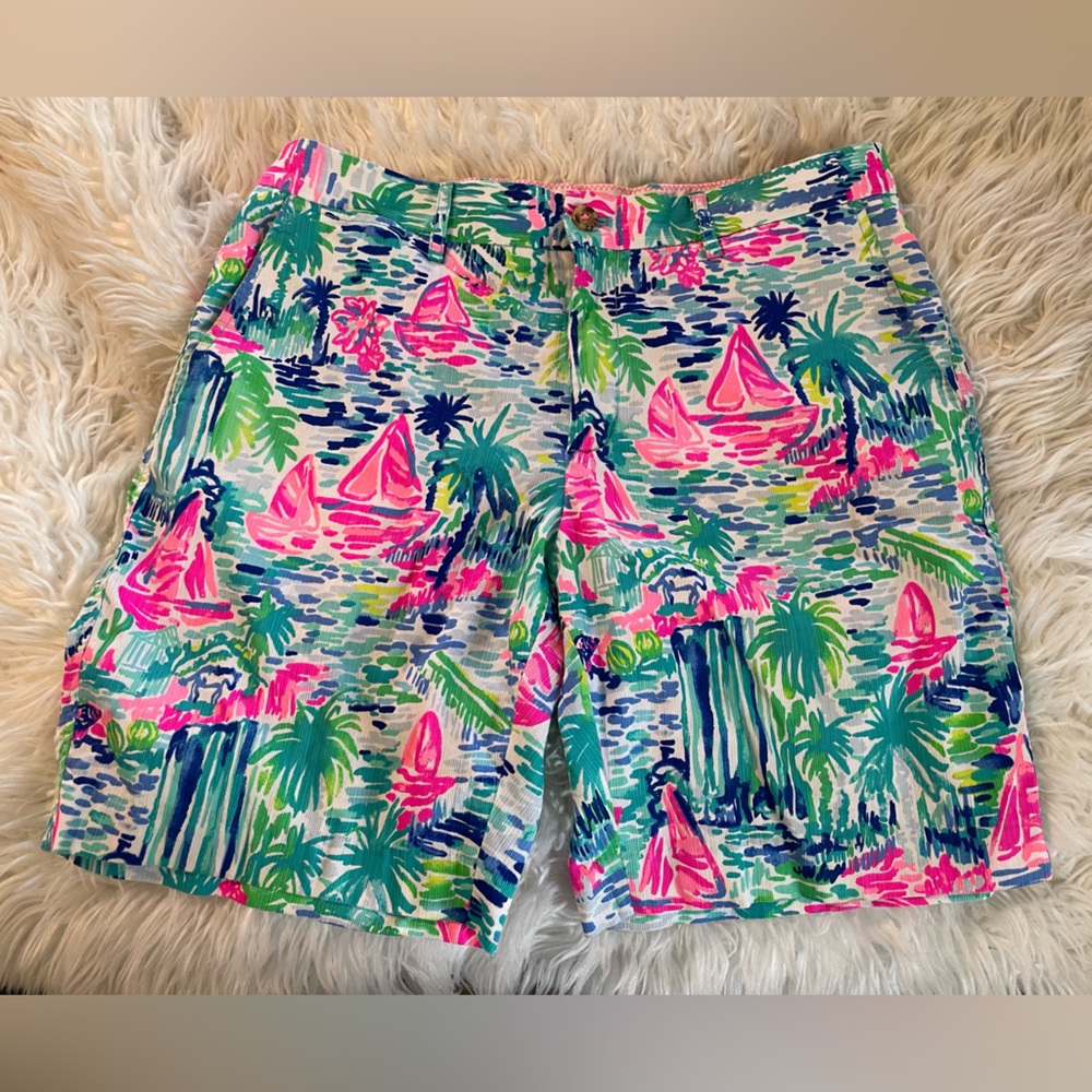 Lilly Pulitzer Mens Beaumont “Salt In The Air” Shorts. Size 34